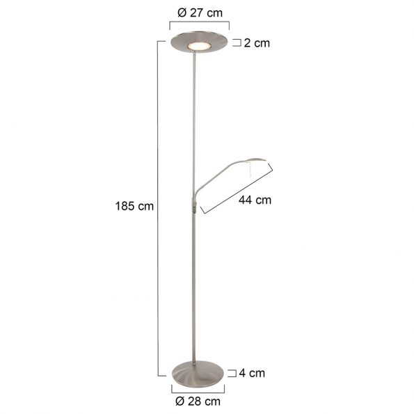Industrielle Stehlampe Zodiac LED Stahl – Bild 8