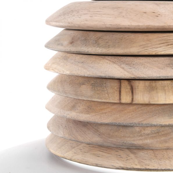 Industrielle Pendelleuchte Samso Holz Ø 50 Cm – Bild 5
