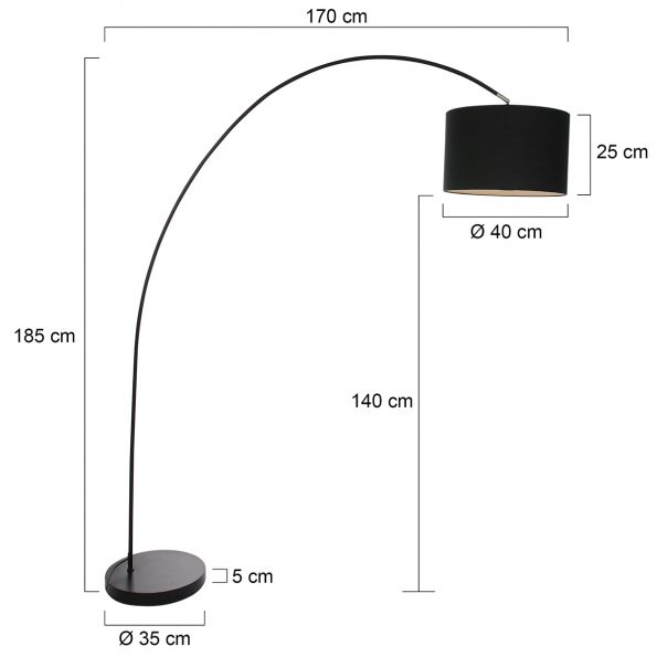 Design Stehlampe Solva Schwarz – Bild 7