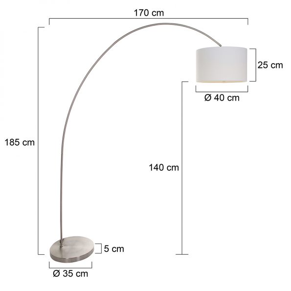 Design Stehlampe Solva Weiß – Bild 6