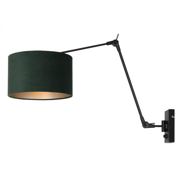 Industrielle Wandleuchte Prestige Chic Schwarz