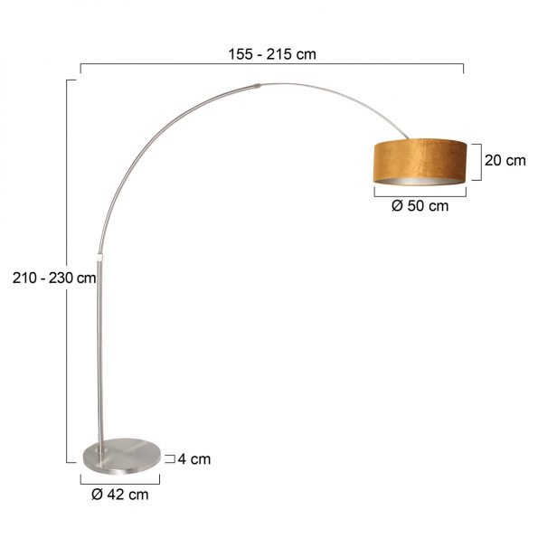 Industrielle Stehlampe Sparkled Light Stahl – Bild 6