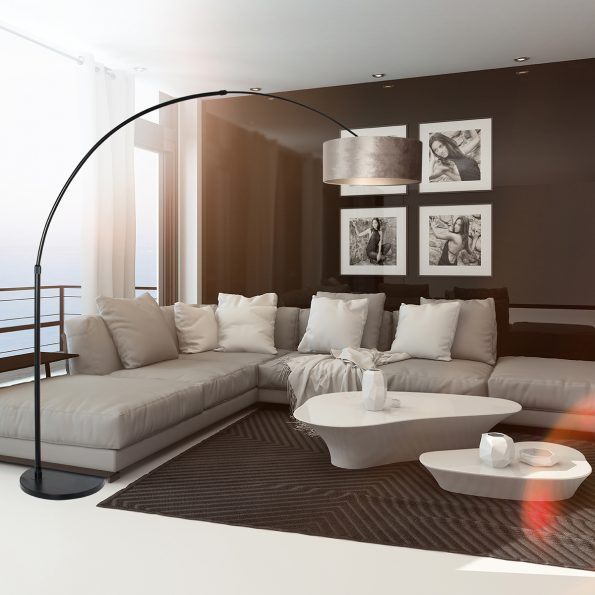 Industrielle Stehlampe Sparkled Light Schwarz – Bild 3