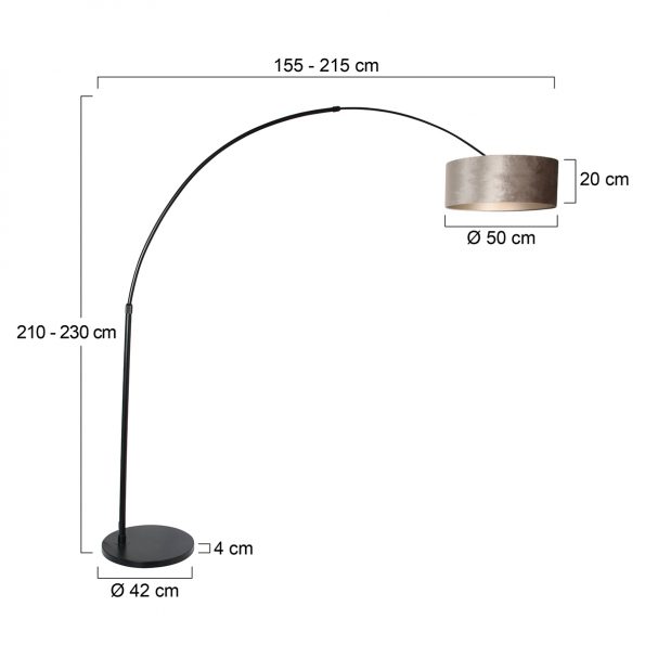 Industrielle Stehlampe Sparkled Light Schwarz – Bild 7