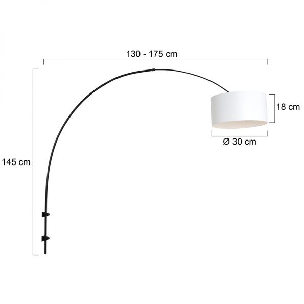 Industrielle Wandleuchte Sparkled Light Schwarz – Bild 6