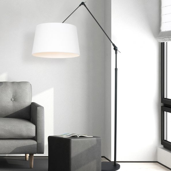 Industrielle Stehlampe Prestige Chic Schwarz – Bild 3