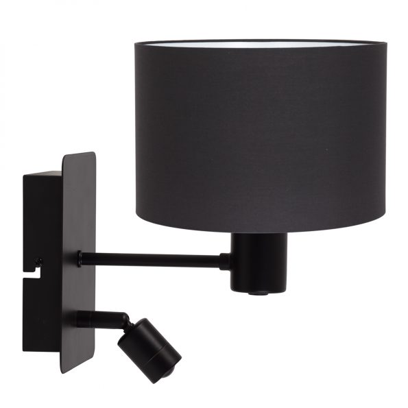 Industrie Wandlampe Schwarz-8288ZW