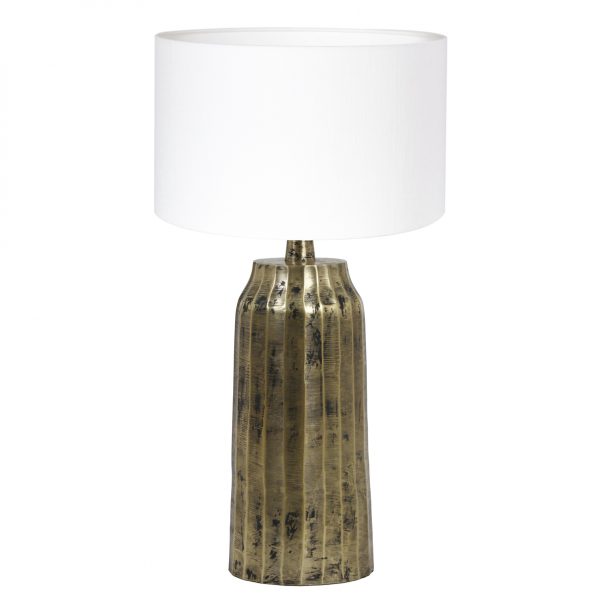 Industriell Tischlampe Weiß-8384GO