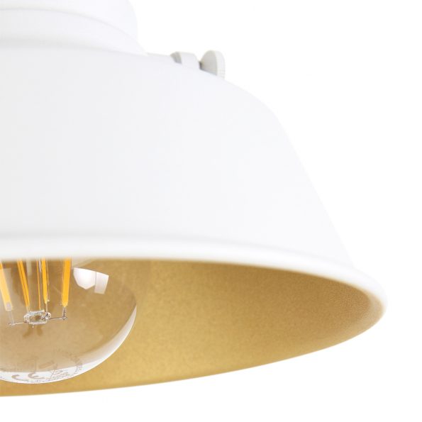 Industrielle Wandleuchte Nove Weiß Ø 18 Cm – Bild 8