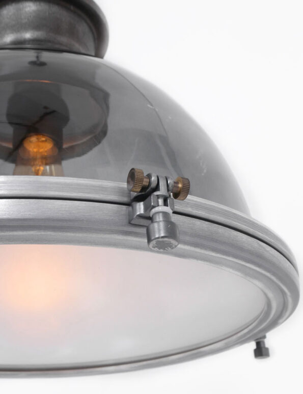 Industrielle Pendelleuchte Bikkel Stahl Ø 45 Cm – Bild 3