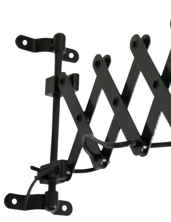 Industrielle Wandleuchte Yorkshire Schwarz – Bild 3