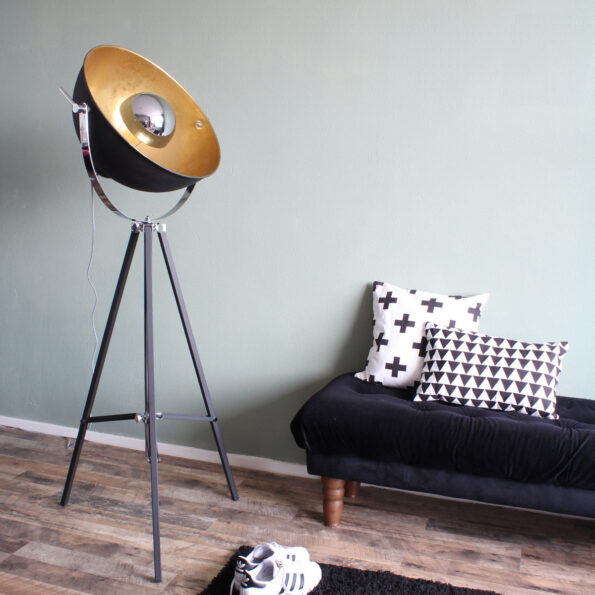 Industrielle Stehlampe Eelco Schwarz Ø 74 Cm – Bild 3