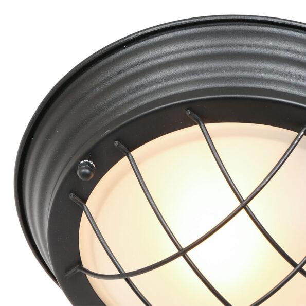 Industrielle Deckenleuchte Lisanne Schwarz Ø 29 Cm – Bild 4