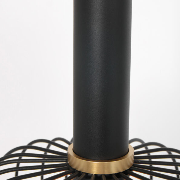 Industrielle Pendelleuchte Aureole Schwarz Ø 25 Cm – Bild 5