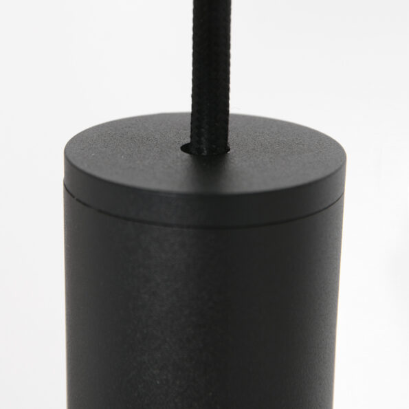 Industrielle Pendelleuchte Aureole Schwarz Ø 25 Cm – Bild 9