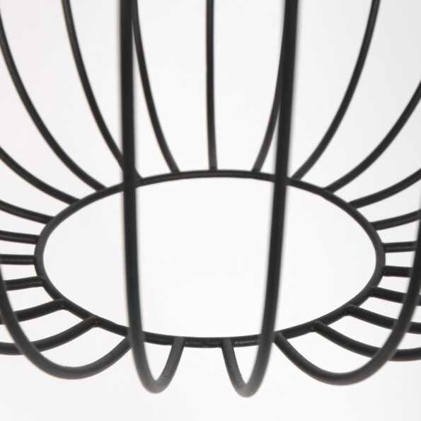 Industrielle Pendelleuchte Aureole Schwarz Ø 25 Cm – Bild 10