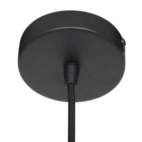 Industrielle Pendelleuchte Aureole Schwarz Ø 34 Cm – Bild 11