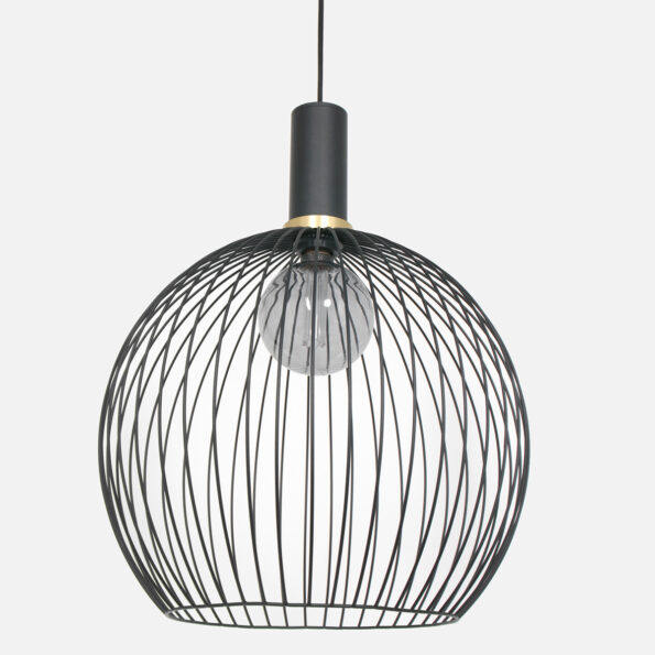 Industrielle Pendelleuchte Aureole Schwarz Ø 42 Cm – Bild 12