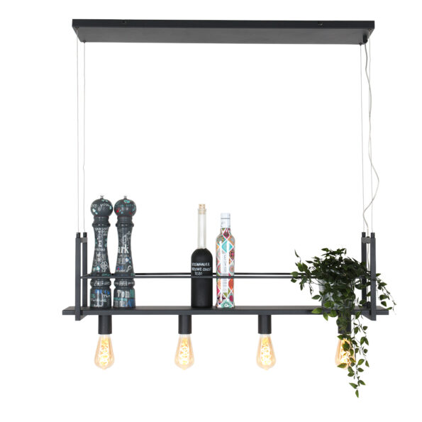 Industrielle Pendelleuchte Buckley Schwarz – Bild 2