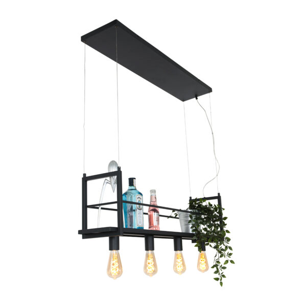 Industrielle Pendelleuchte Buckley Schwarz – Bild 16