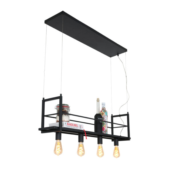 Industrielle Pendelleuchte Buckley Schwarz – Bild 17