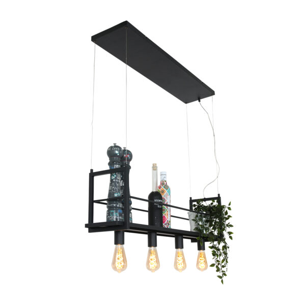 Industrielle Pendelleuchte Buckley Schwarz – Bild 6