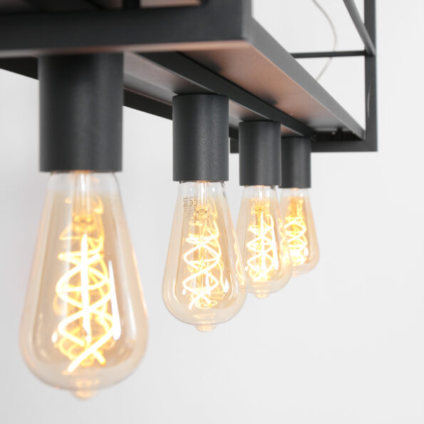 Industrielle Pendelleuchte Buckley Schwarz – Bild 10