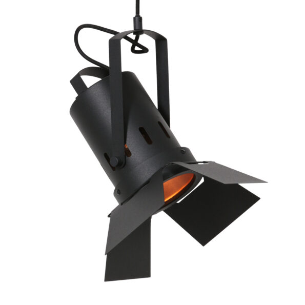Industrielle Pendelleuchte Carree Schwarz – Bild 12