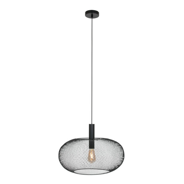 Industrielle Pendelleuchte Cloud Schwarz Ø 50 Cm – Bild 2