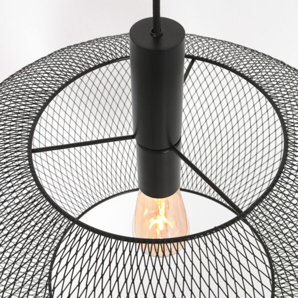 Industrielle Pendelleuchte Cloud Schwarz Ø 50 Cm – Bild 4