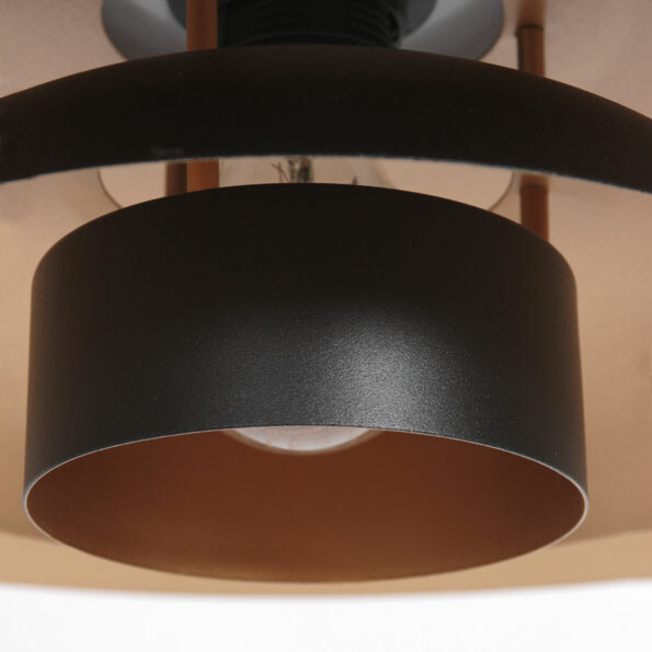 Industrielle Pendelleuchte Flinter Schwarz Ø 47 Cm – Bild 11