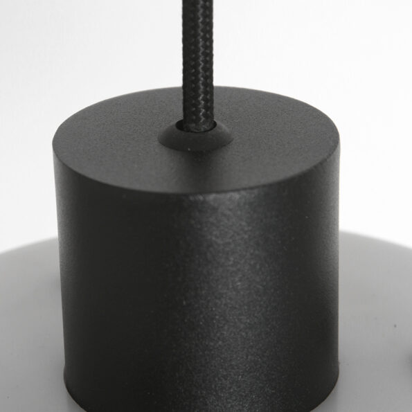 Industrielle Pendelleuchte Flinter Schwarz Ø 47 Cm – Bild 6