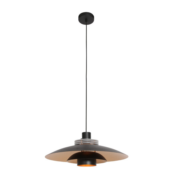 Industrielle Pendelleuchte Flinter Schwarz Ø 47 Cm – Bild 10