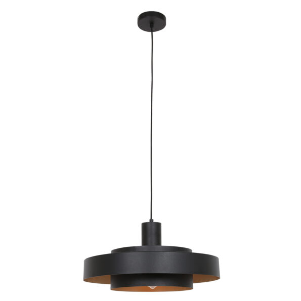 Industrielle Pendelleuchte Flinter Schwarz Ø 50 Cm – Bild 2