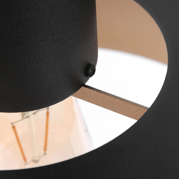 Industrielle Pendelleuchte Flinter Schwarz Ø 50 Cm – Bild 11