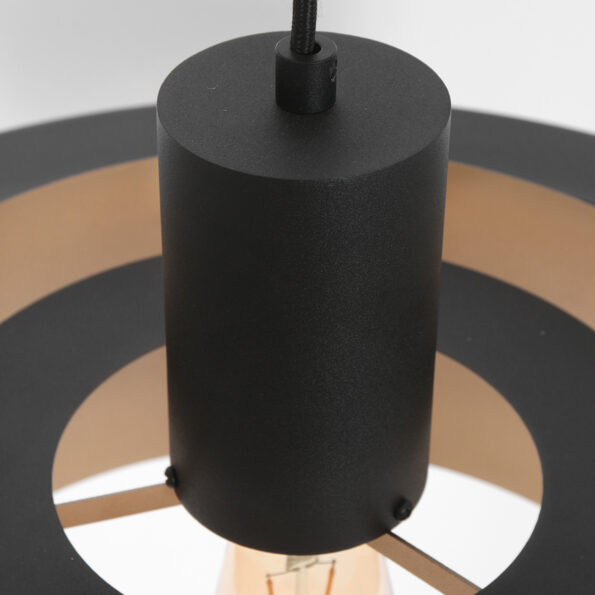 Industrielle Pendelleuchte Flinter Schwarz Ø 50 Cm – Bild 4
