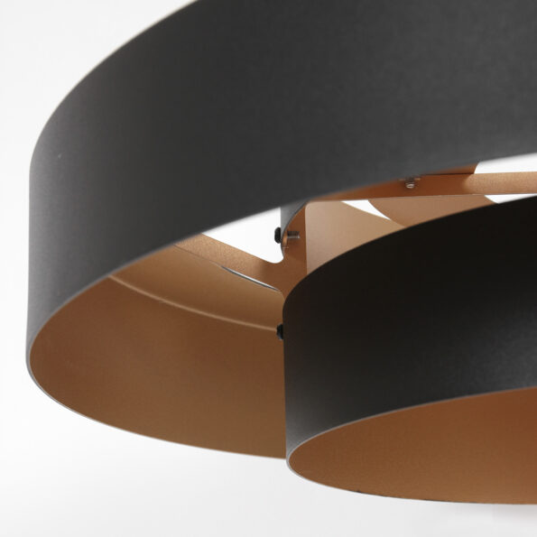 Industrielle Pendelleuchte Flinter Schwarz Ø 50 Cm – Bild 6