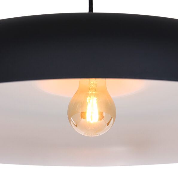 Industrielle Pendelleuchte Krisip Schwarz Ø 50 Cm – Bild 4
