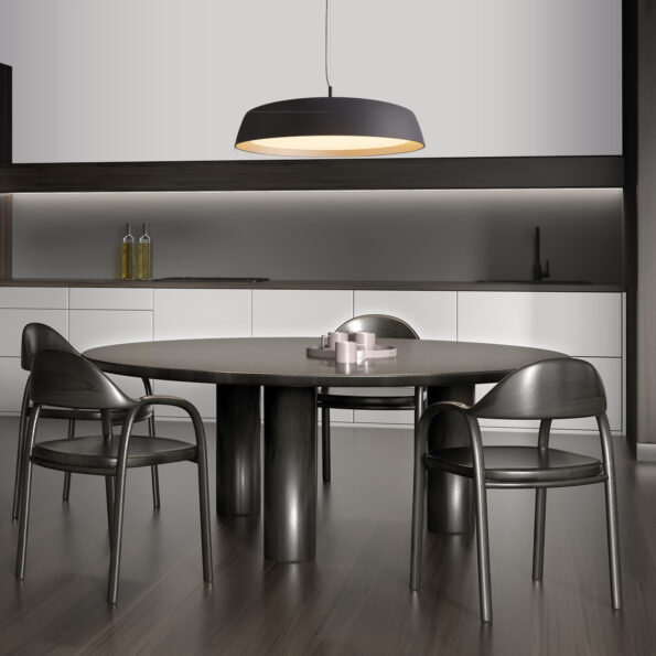 Industrielle Pendelleuchte Mykty Schwarz Ø 45 Cm – Bild 3