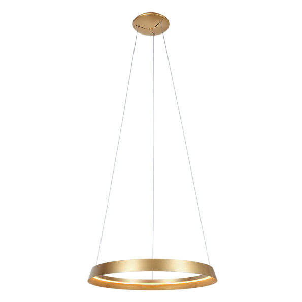 Industrielle Pendelleuchte Ringlux Gold Ø 60 Cm – Bild 2