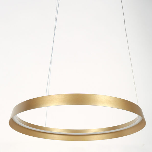 Industrielle Pendelleuchte Ringlux Gold Ø 60 Cm – Bild 8