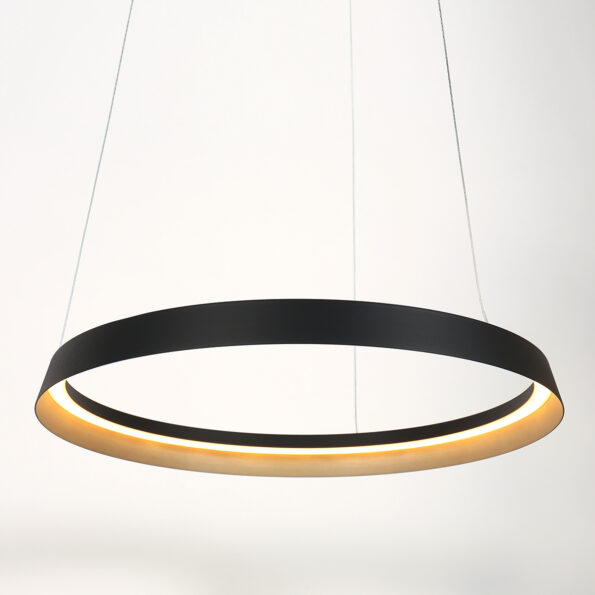 Industrielle Pendelleuchte Ringlux Schwarz Ø 60 Cm – Bild 9