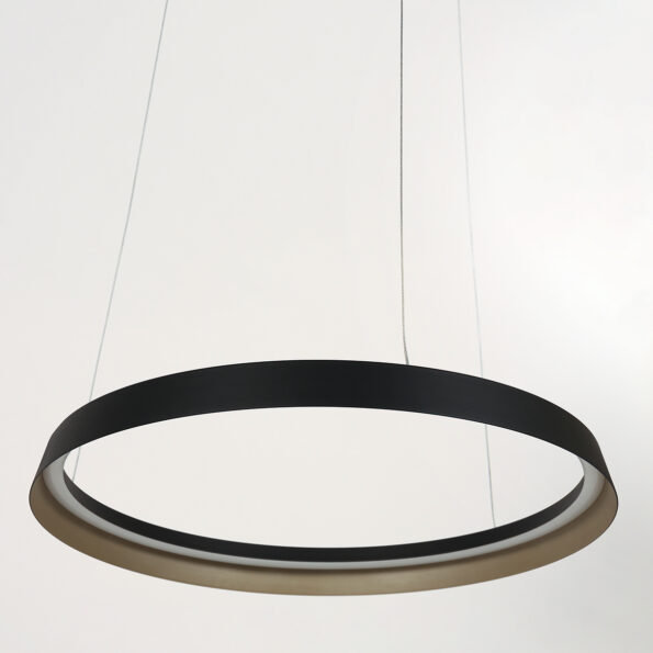 Industrielle Pendelleuchte Ringlux Schwarz Ø 60 Cm – Bild 10