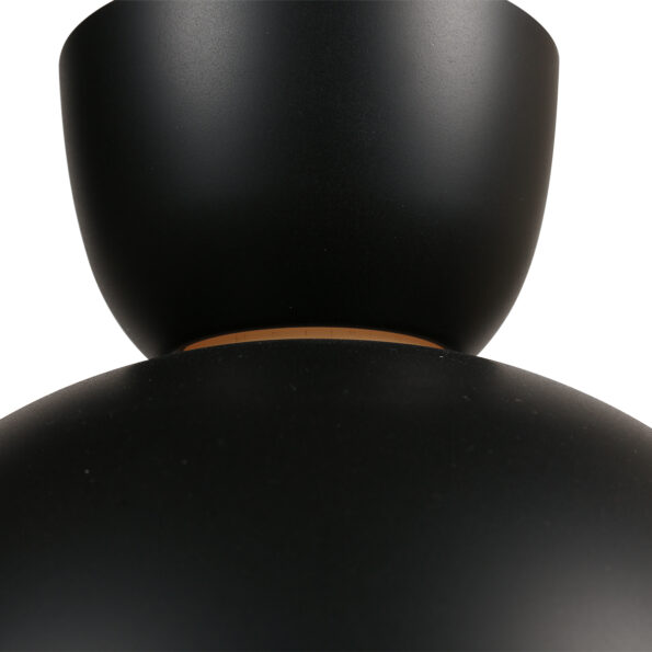 Industrielle Pendelleuchte Skandina Schwarz Ø 35,5 Cm – Bild 3
