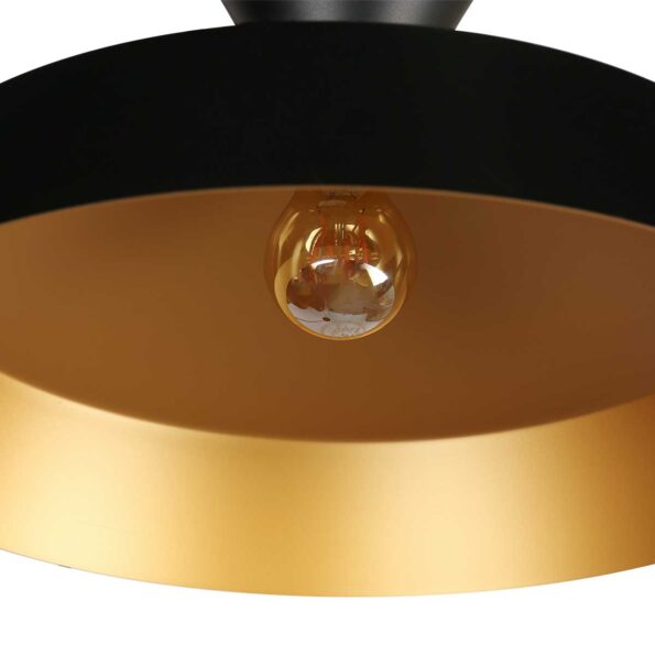 Industrielle Pendelleuchte Skandina Schwarz Ø 40 Cm – Bild 4