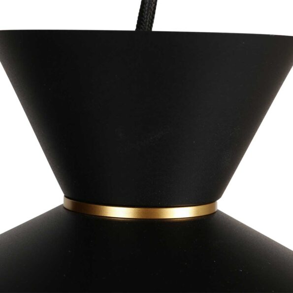 Industrielle Pendelleuchte Skandina Schwarz Ø 40 Cm – Bild 5