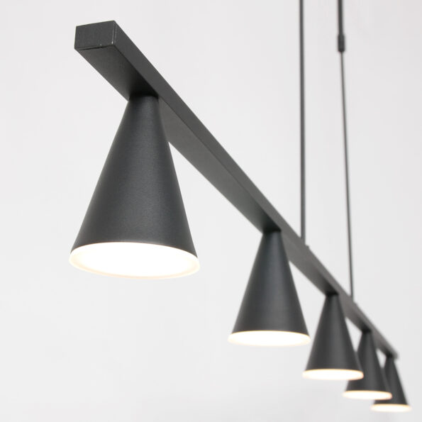 Industrielle Pendelleuchte Vortex Schwarz – Bild 14