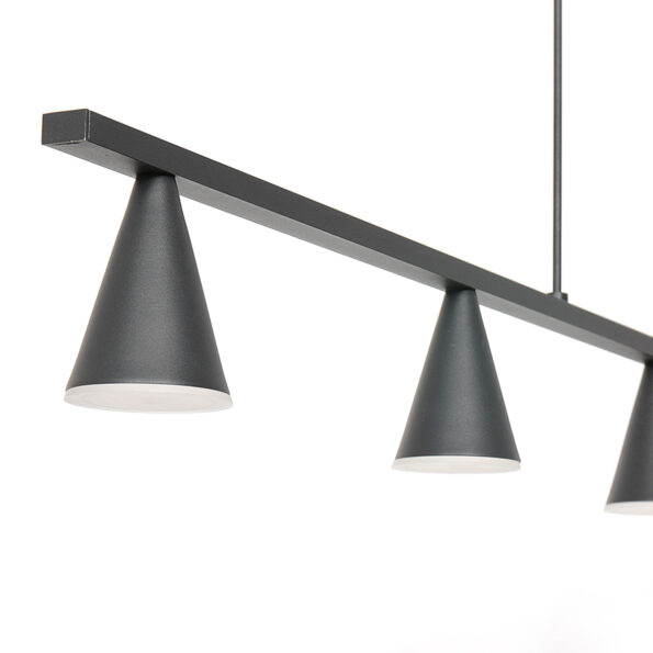 Industrielle Pendelleuchte Vortex Schwarz – Bild 3