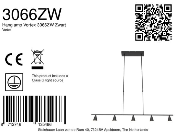 Industrielle Pendelleuchte Vortex Schwarz – Bild 7