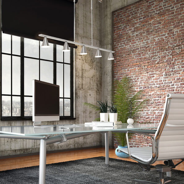 Industrielle Pendelleuchte Vortex Stahl – Bild 3